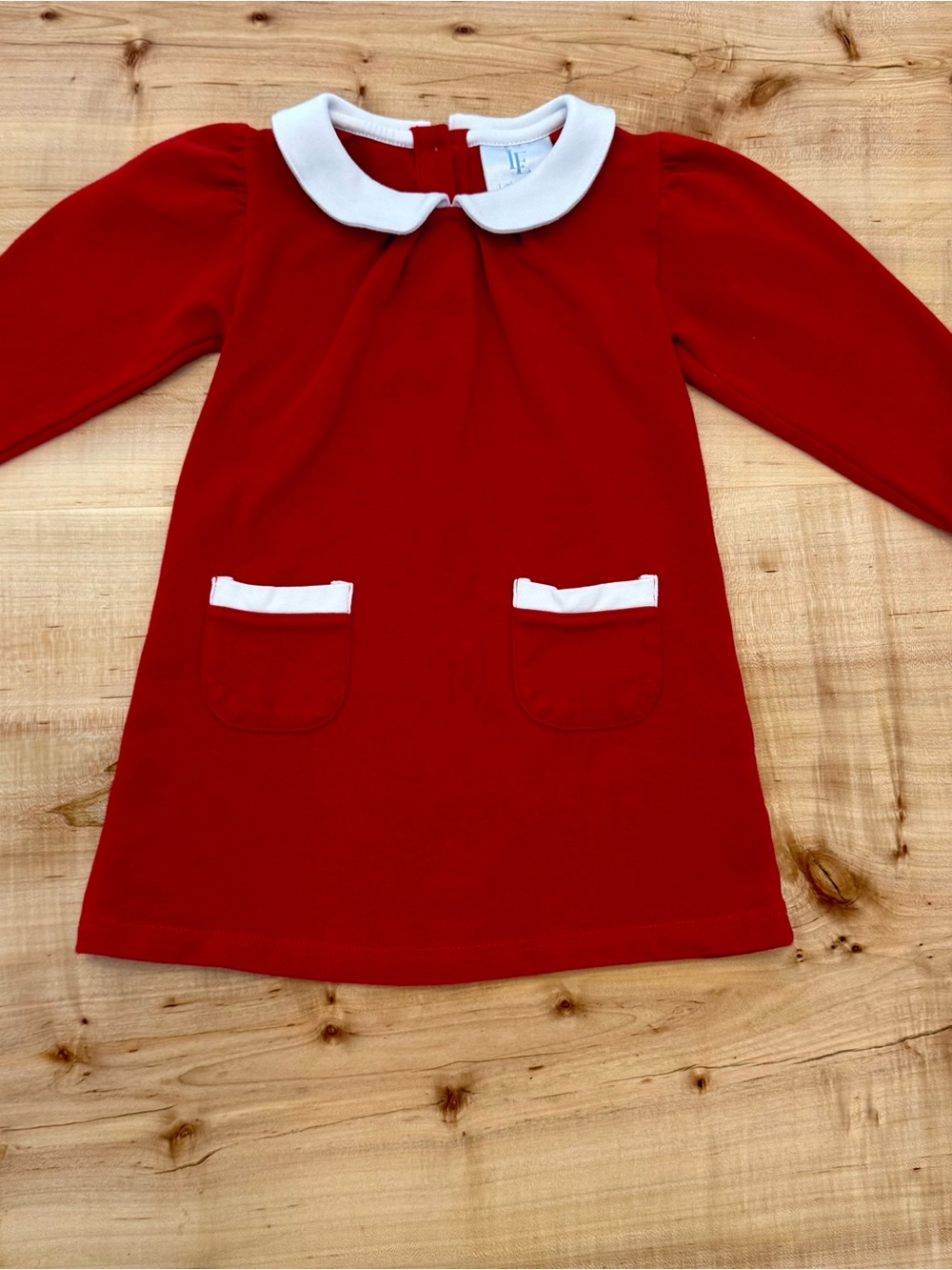 Little English Toddler Girl Dress 2T Red Peter Pan Collar Holiday Classic Preppy